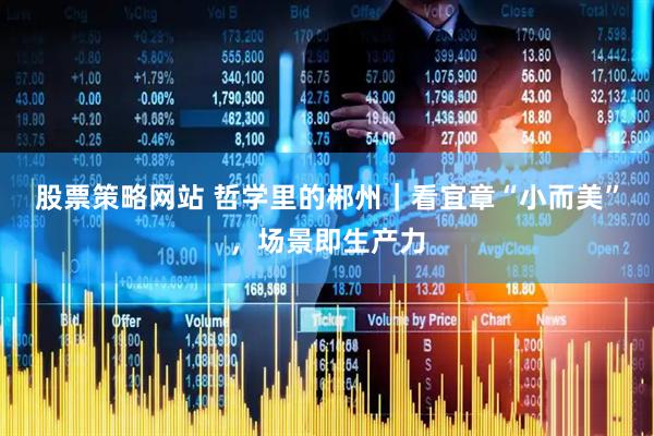 股票策略网站 哲学里的郴州｜看宜章“小而美”，场景即生产力